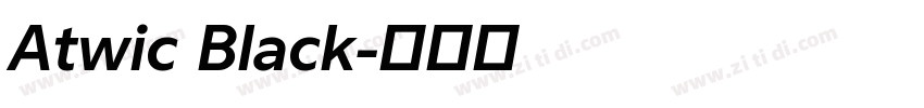 Atwic Black字体转换